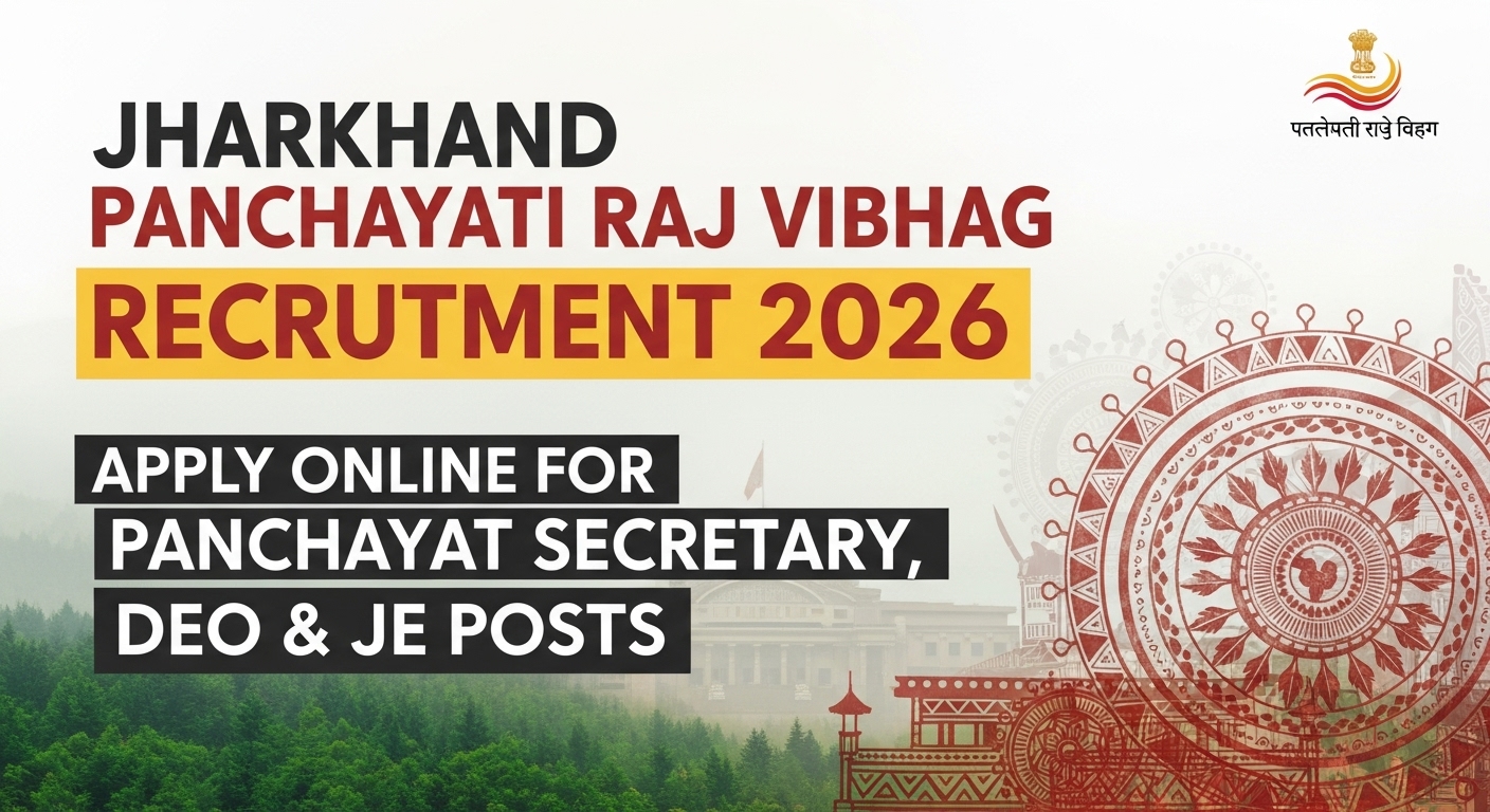 Jharkhand Panchayati Raj Vibhag Recruitment 2026