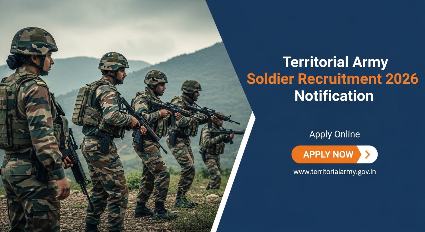 Territorial Army Soldier Recruitment 2026 Notification – Apply Online